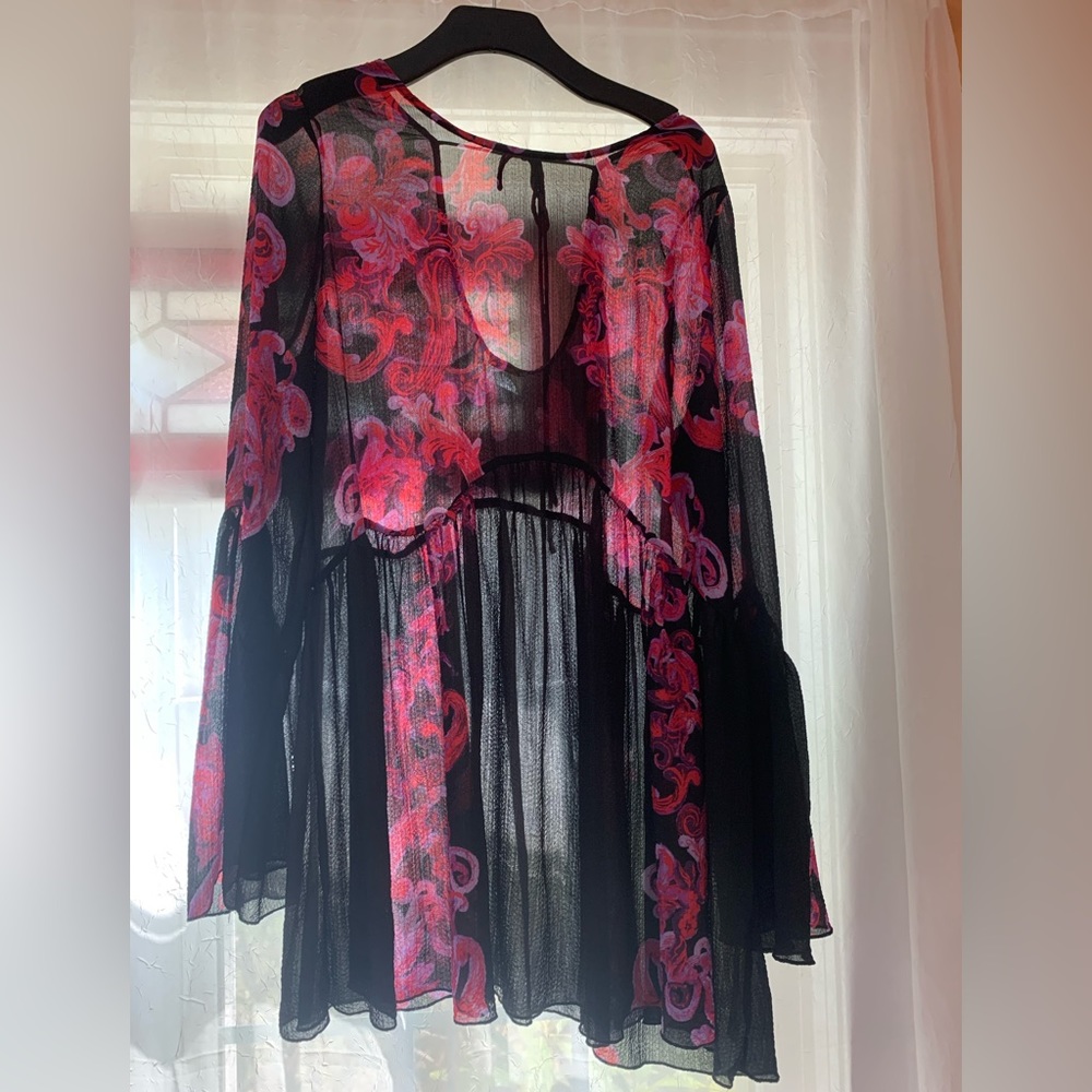 Free People flowy floral top.